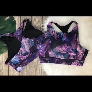 Yelete Active Palm Print Sports Bra $30
